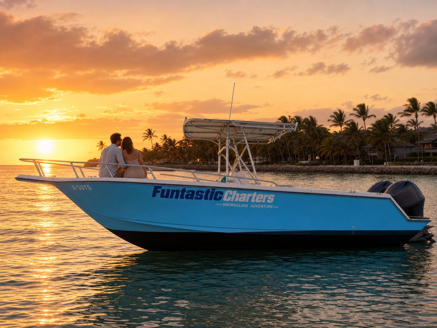Sunset charter adventure in Aruba